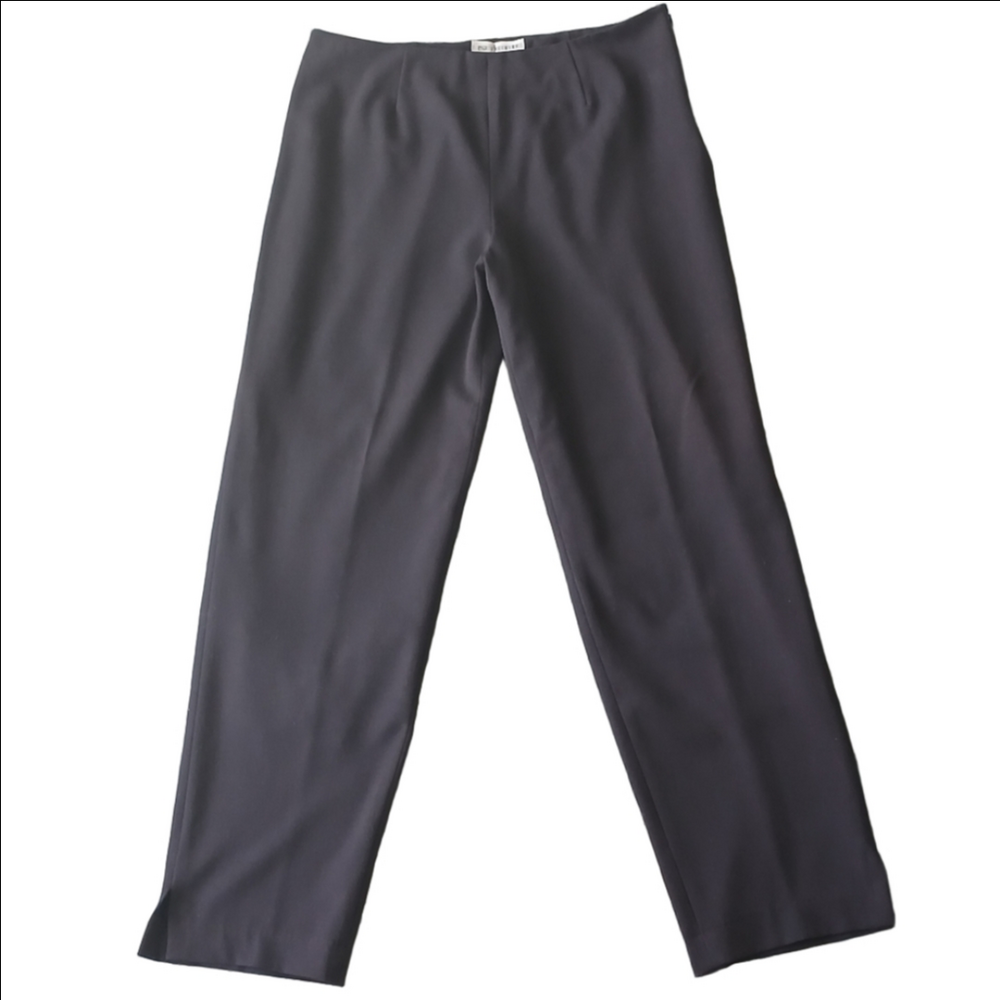 ZUCCHERO Lined Dress TROUSER Pants BLk/Maroon Sz 44(12-14)